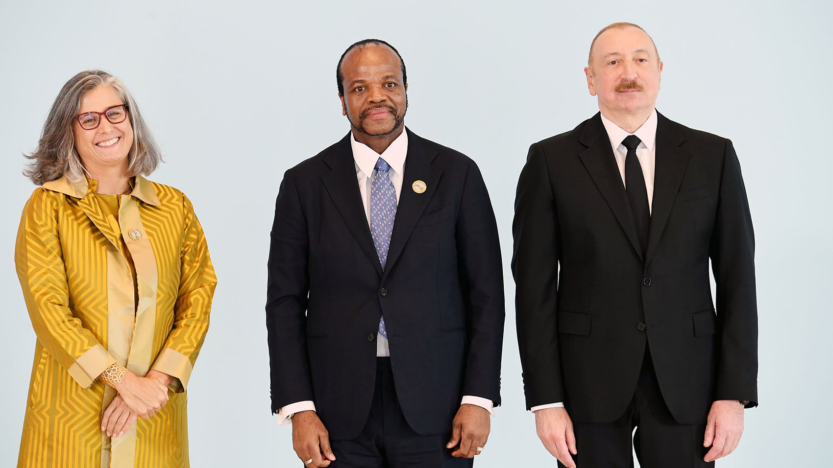His Majesty and other heads of State were welcomed by the Azerbaijan President Ilham Aliyev and WUF Executive Secretary, Anacláudia Rossbach.